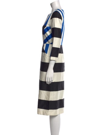 Marimekko Striped Midi Length Dress