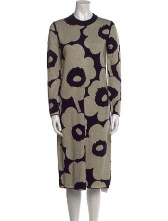 Marimekko Wool Midi Length Dress