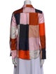 Marimekko Silk Printed Button-Up Top