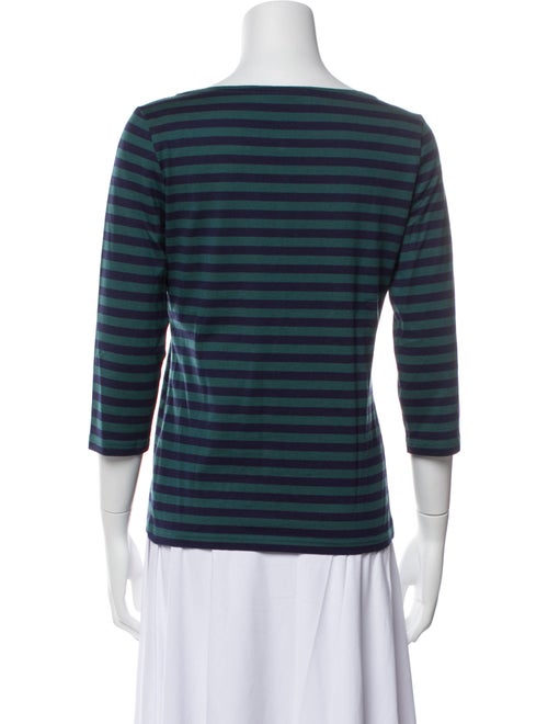 Marimekko Striped Bateau Neckline Top