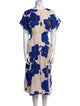 Marimekko Floral Print Midi Length Dress