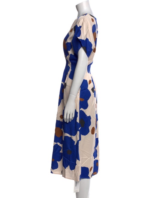 Marimekko Floral Print Midi Length Dress