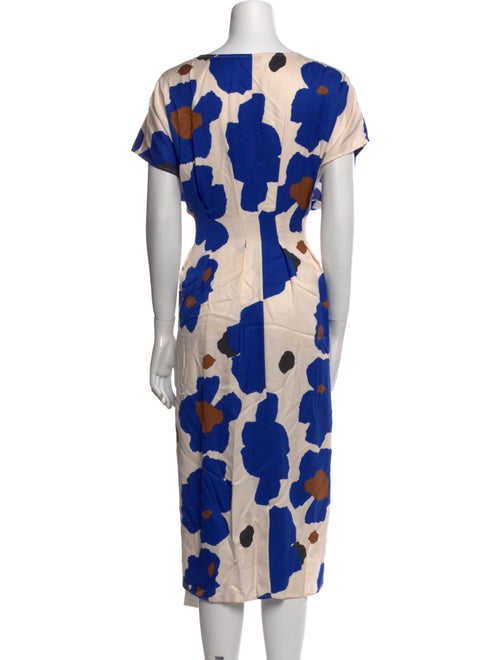 Marimekko Floral Print Midi Length Dress