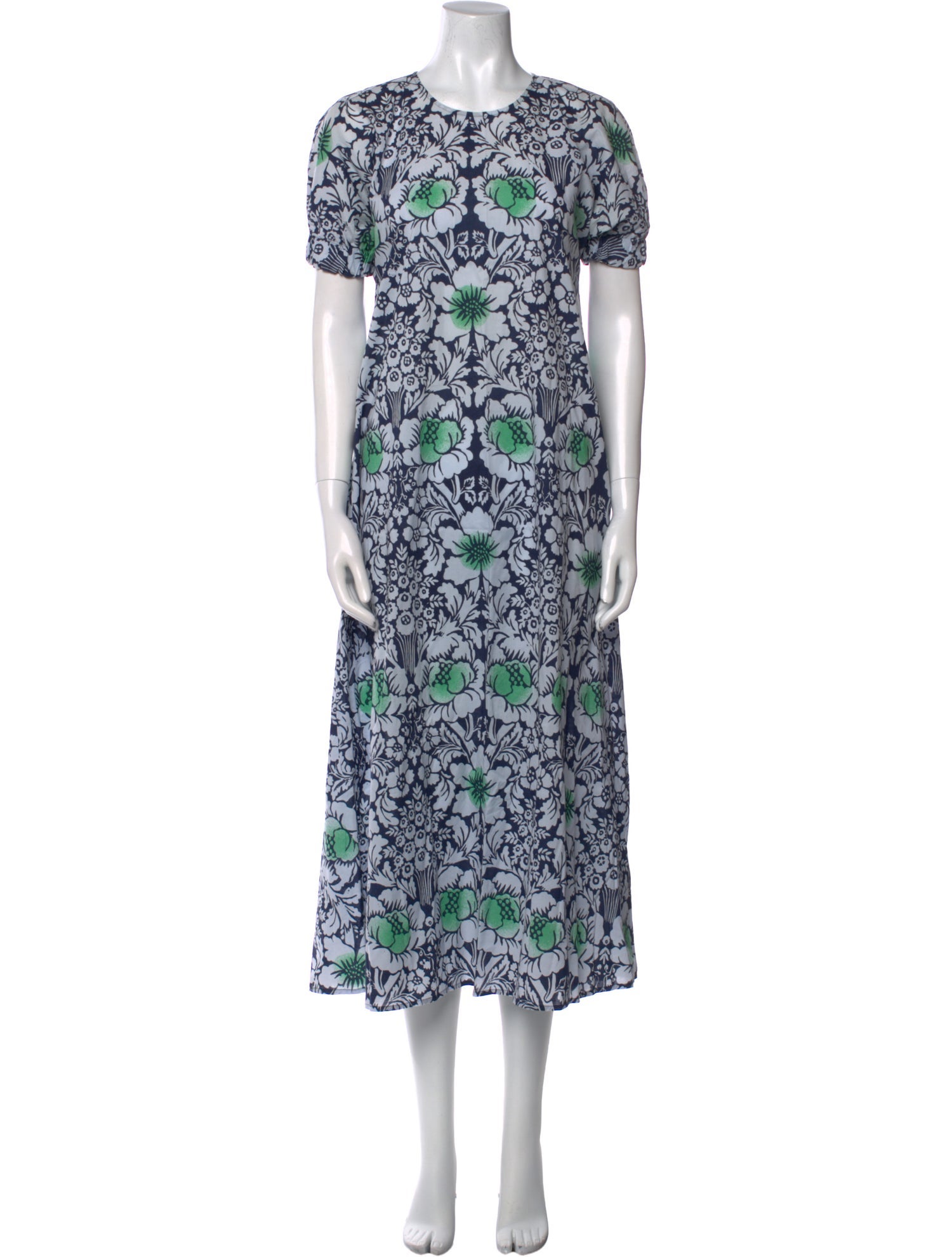 Marimekko Floral Print Midi Length Dress