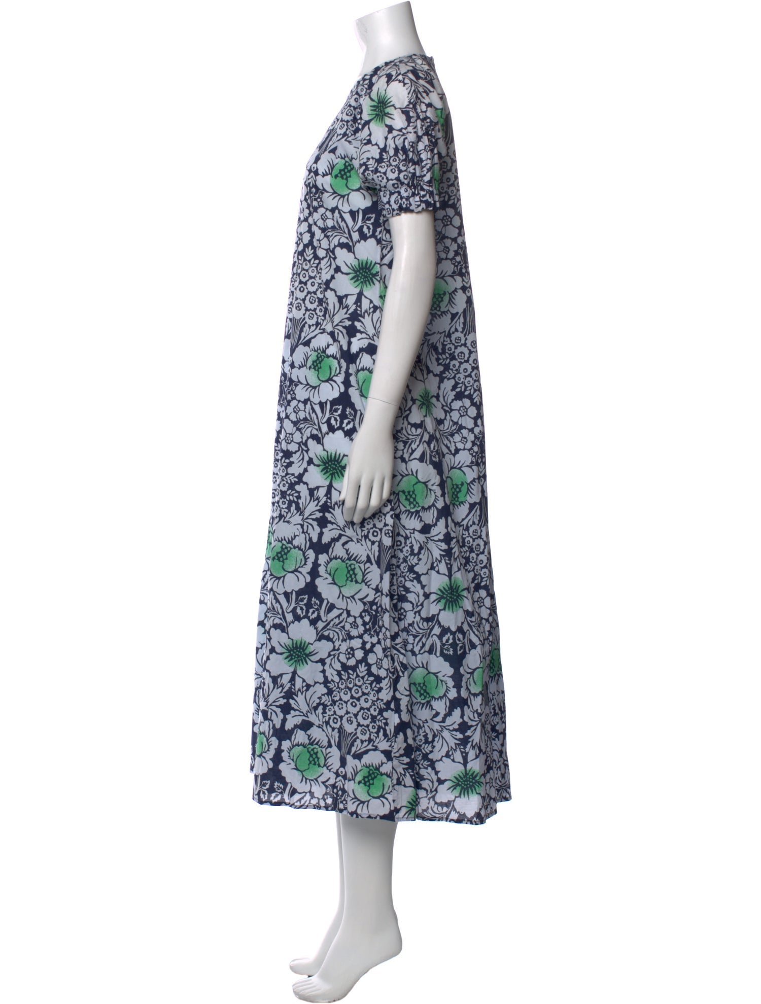 Marimekko Floral Print Midi Length Dress
