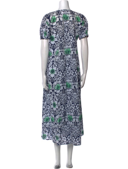 Marimekko Floral Print Midi Length Dress