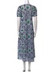 Marimekko Floral Print Midi Length Dress