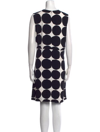 Marimekko Polka Dot Print Knee-Length Dress