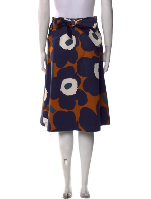 Marimekko Floral Print Knee-Length Skirt