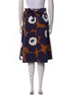 Marimekko Floral Print Knee-Length Skirt