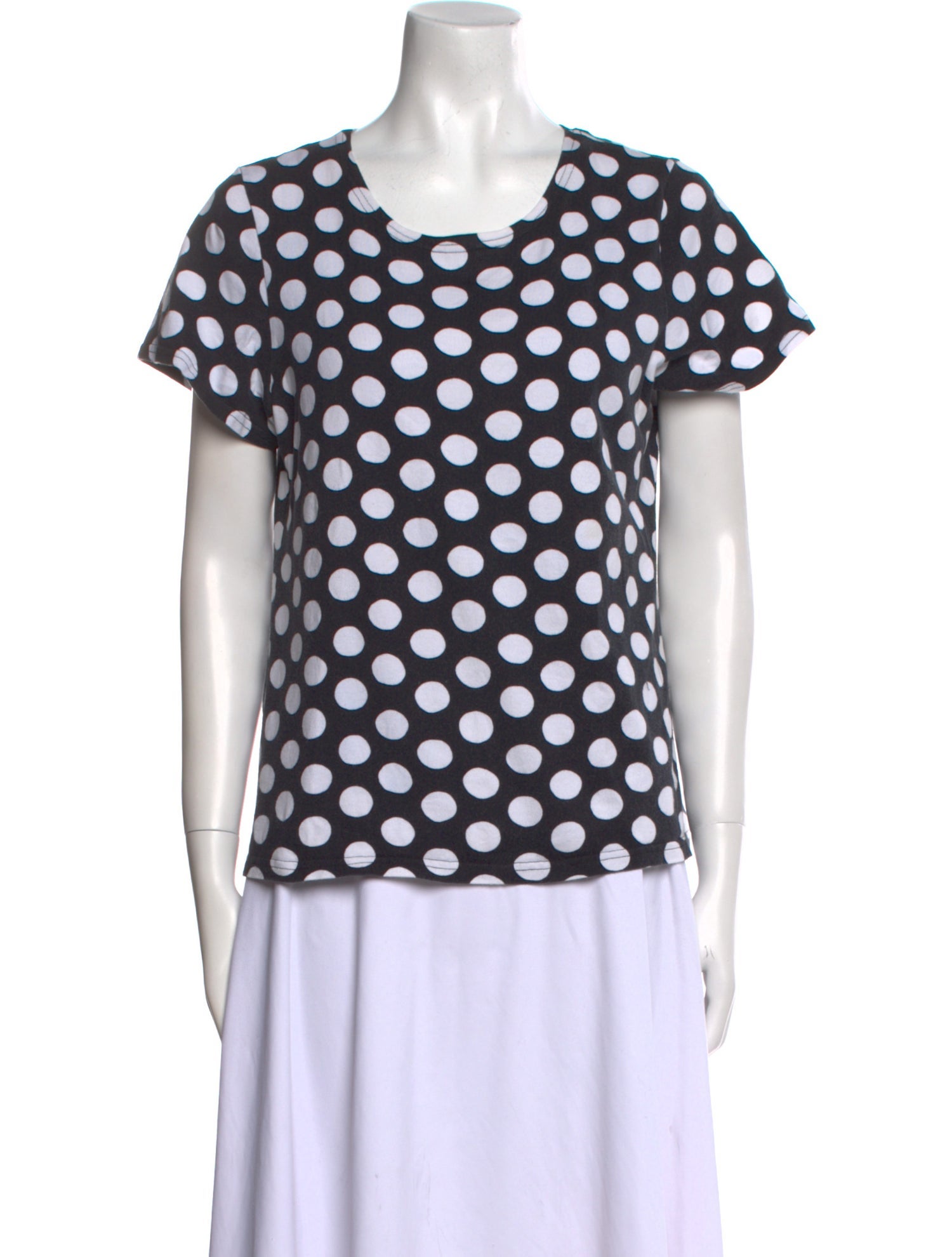 Marimekko Polka Dot Print Crew Neck T-Shirt