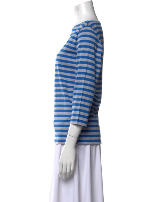Marimekko Striped Bateau Neckline Top