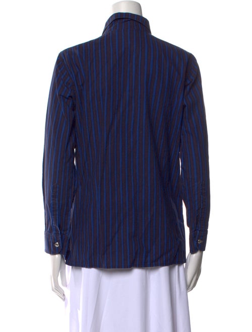 Marimekko Striped Long Sleeve Button-Up Top