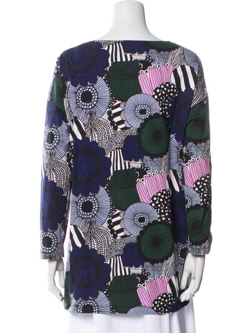 Marimekko Printed Bateau Neckline Tunic