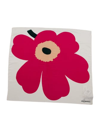 Marimekko Silk Floral Print Scarf