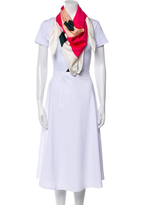 Marimekko Silk Floral Print Scarf