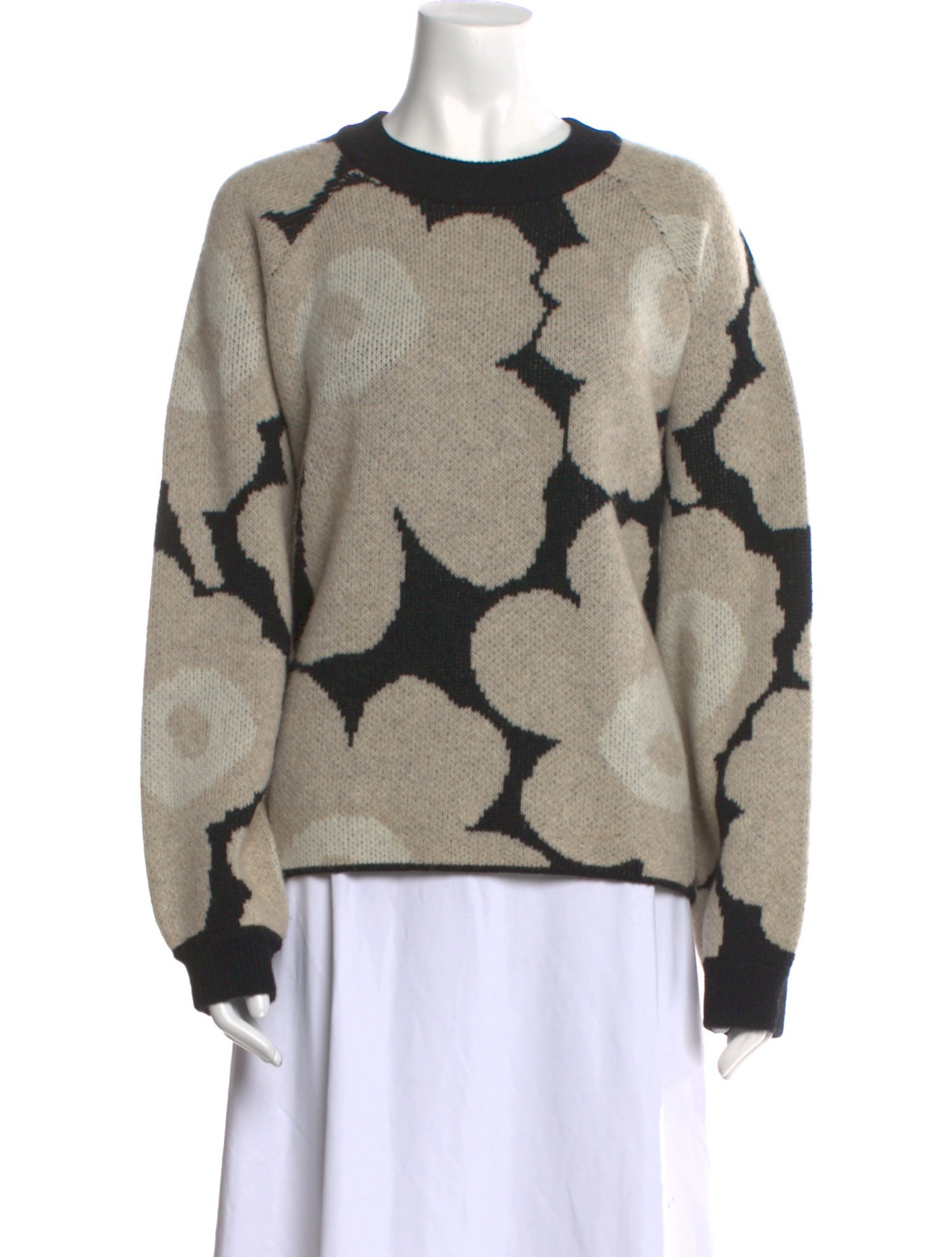 Marimekko Wool Floral Print Sweater