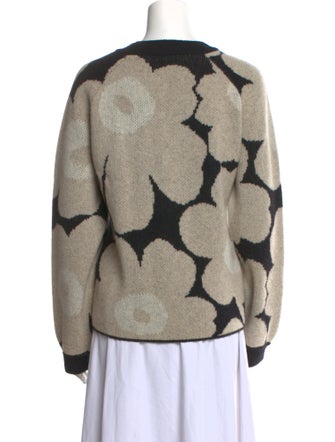 Marimekko Wool Floral Print Sweater