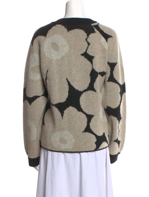 Marimekko Wool Floral Print Sweater