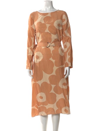 Marimekko Polka Dot Print Midi Length Dress