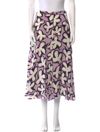 Marimekko Floral Print Midi Length Skirt