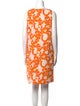 Marimekko Floral Print Knee-Length Dress
