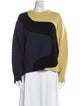Marimekko Wool Colorblock Pattern Sweater