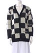 Marimekko Plaid Print V-Neck Sweater