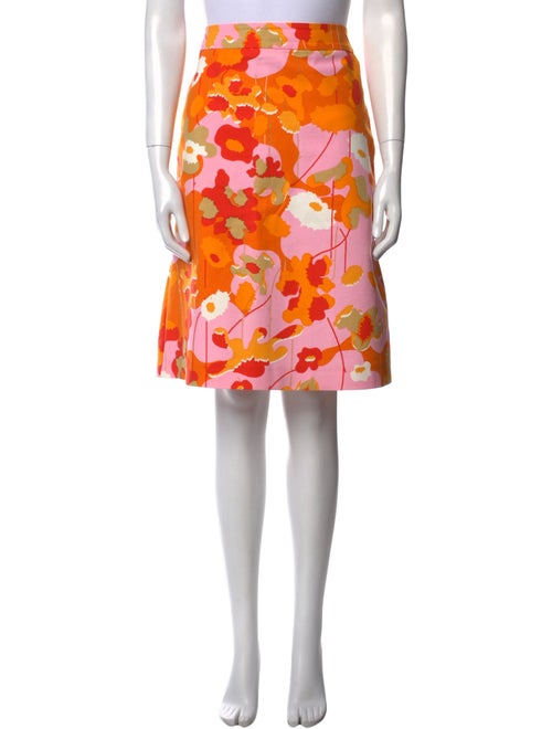 Marimekko Floral Print Knee-Length Skirt