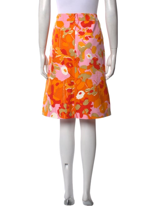 Marimekko Floral Print Knee-Length Skirt