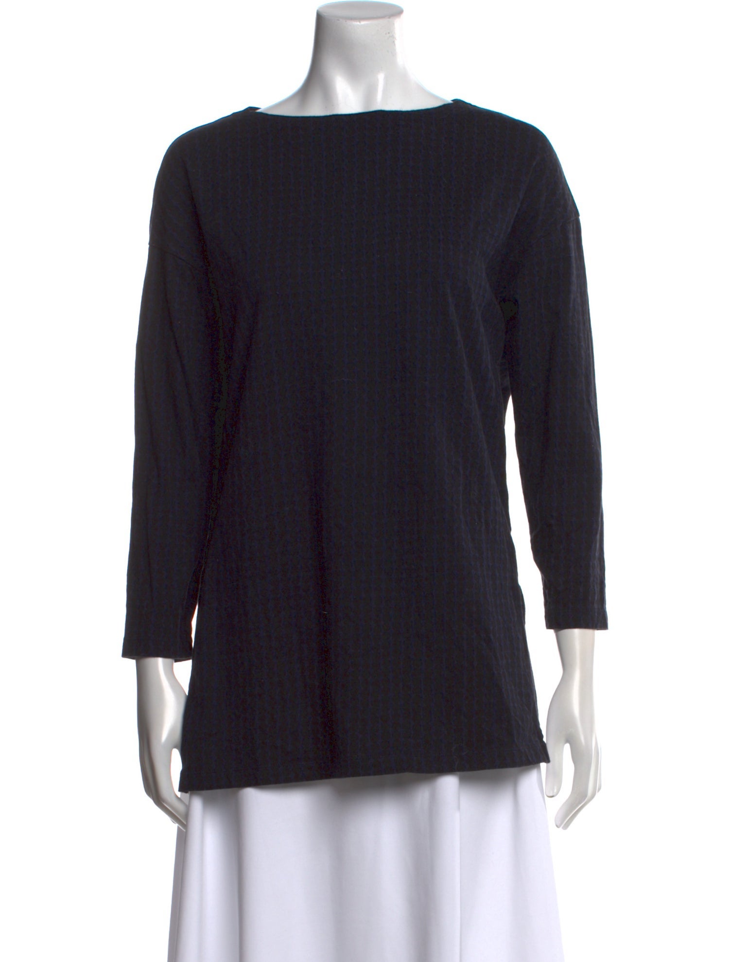 Marimekko Bateau Neckline Three-Quarter Sleeve Tunic