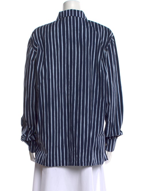 Marimekko Striped Long Sleeve Button-Up Top