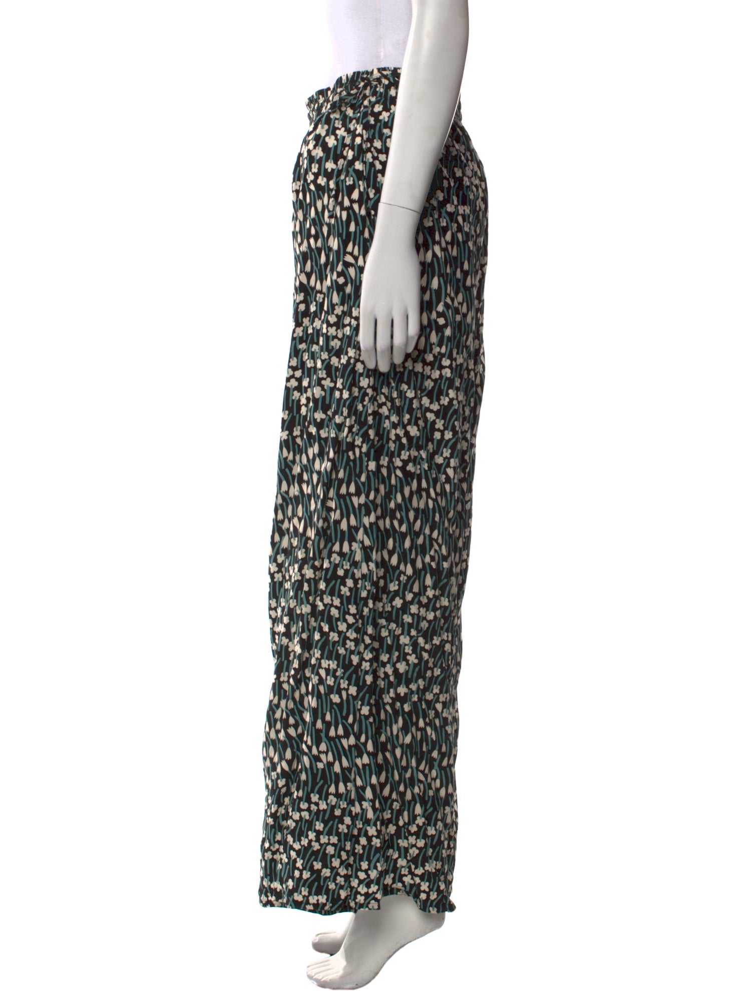 Marimekko Floral Print Wide Leg Pants