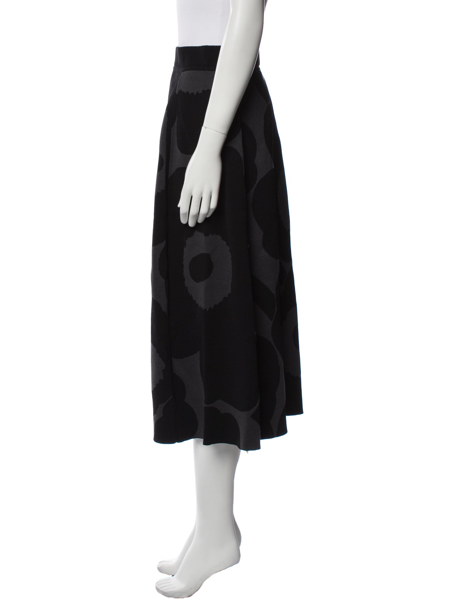 Marimekko Polka Dot Print Midi Length Skirt