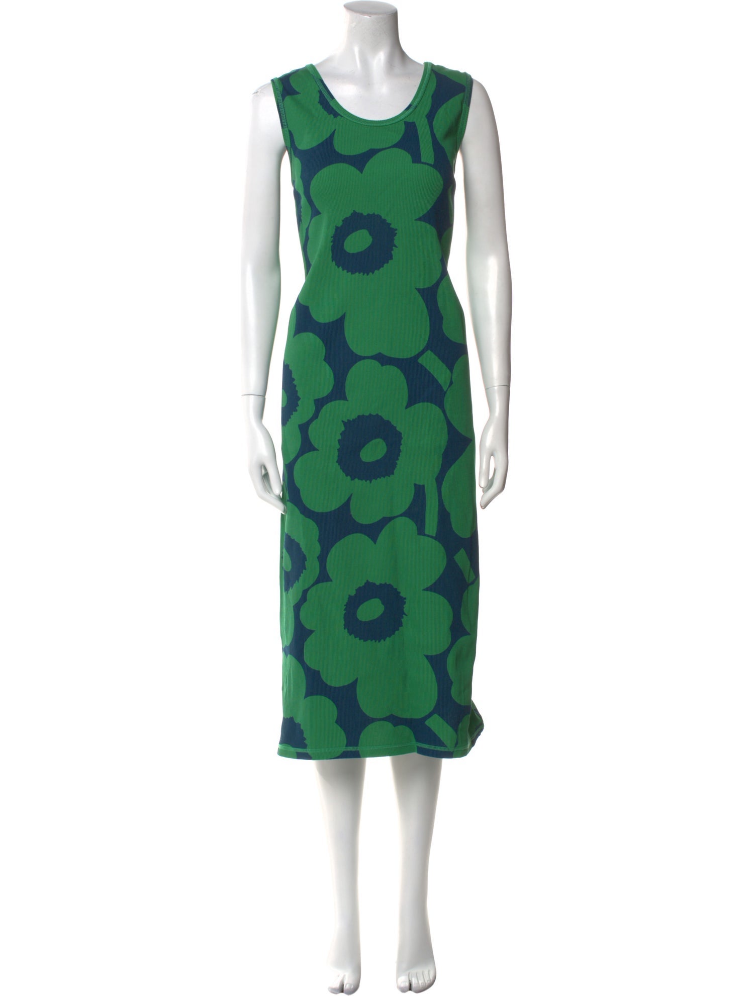 Marimekko Polka Dot Print Midi Length Dress