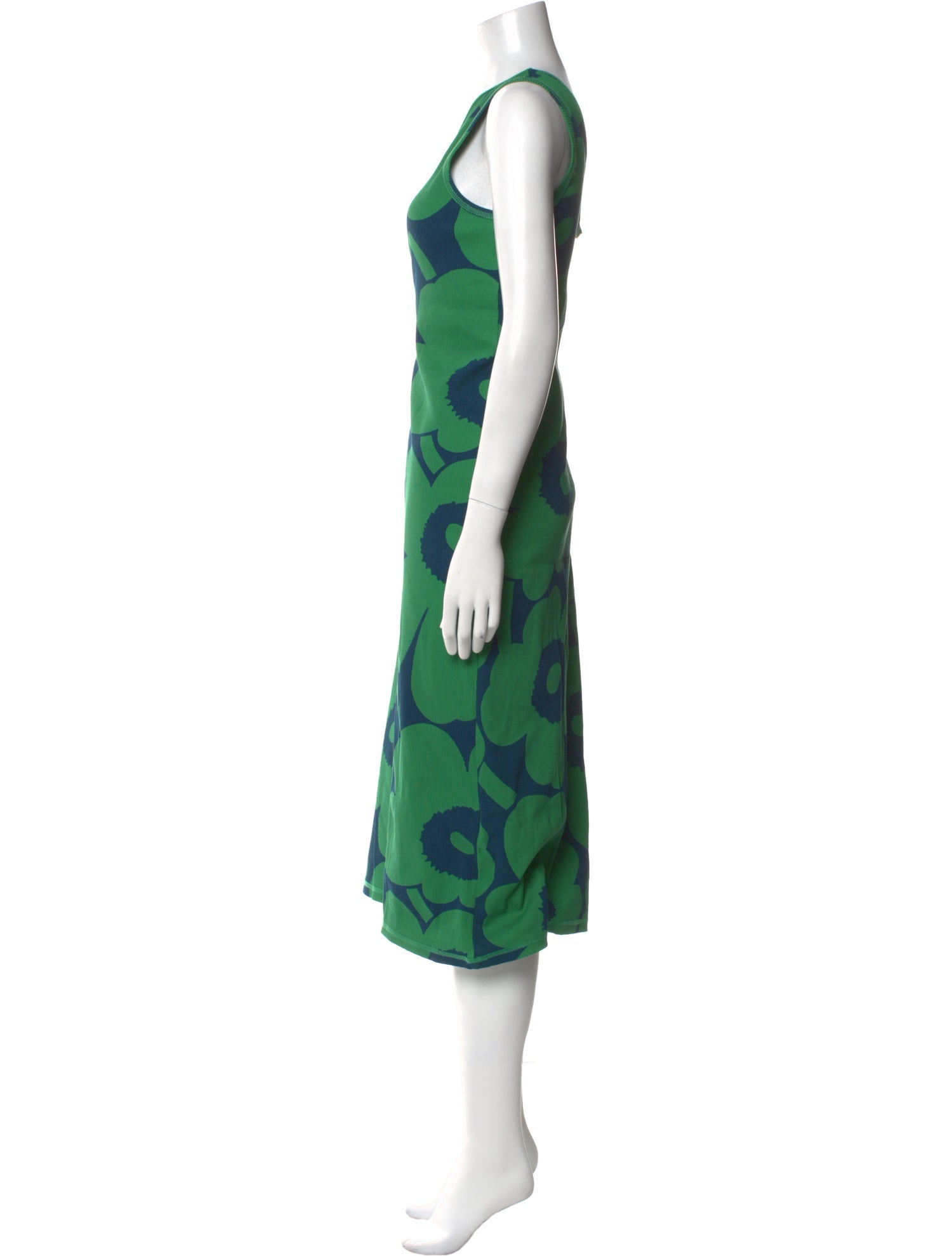 Marimekko Polka Dot Print Midi Length Dress