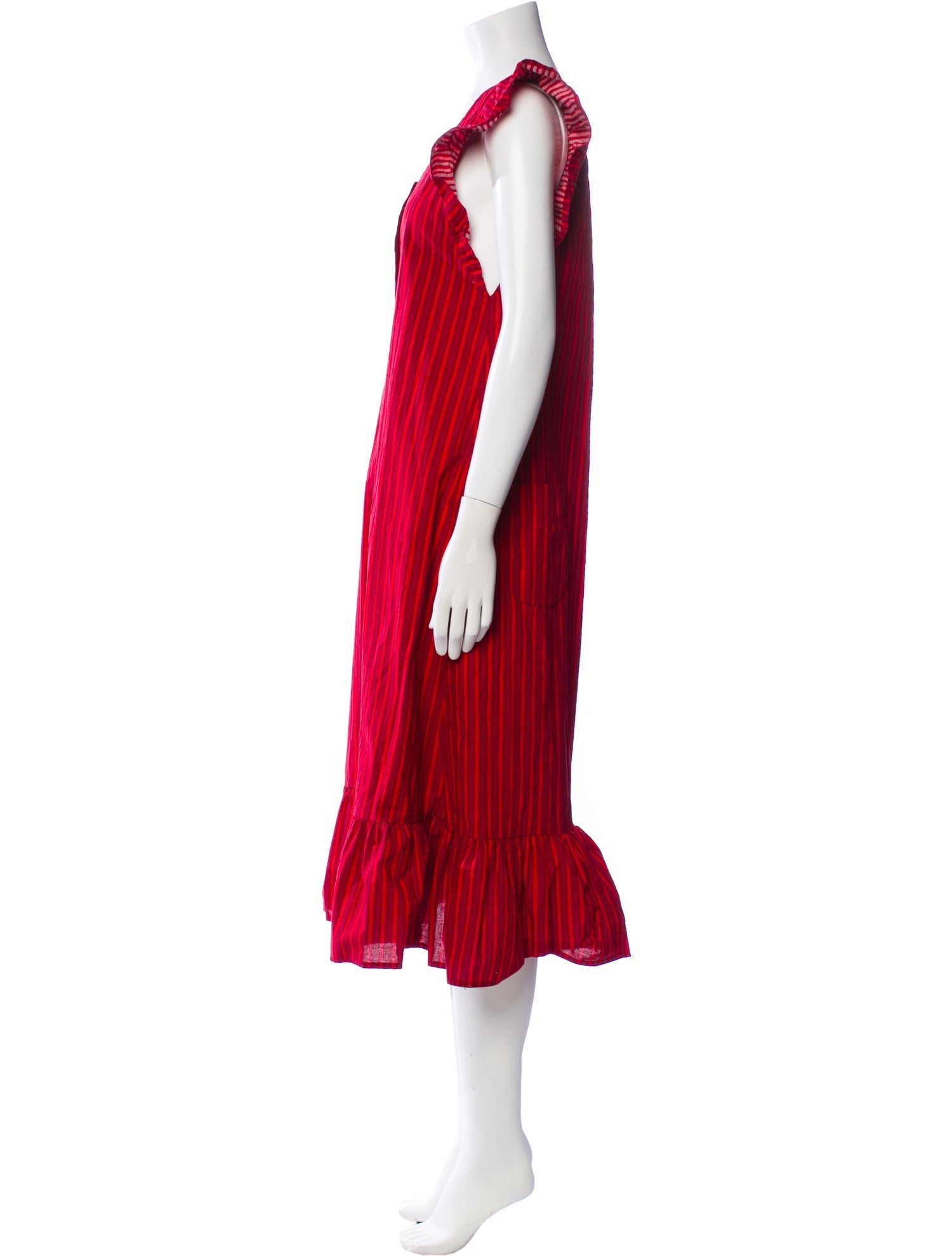 Marimekko Scoop Neck Midi Length Dress