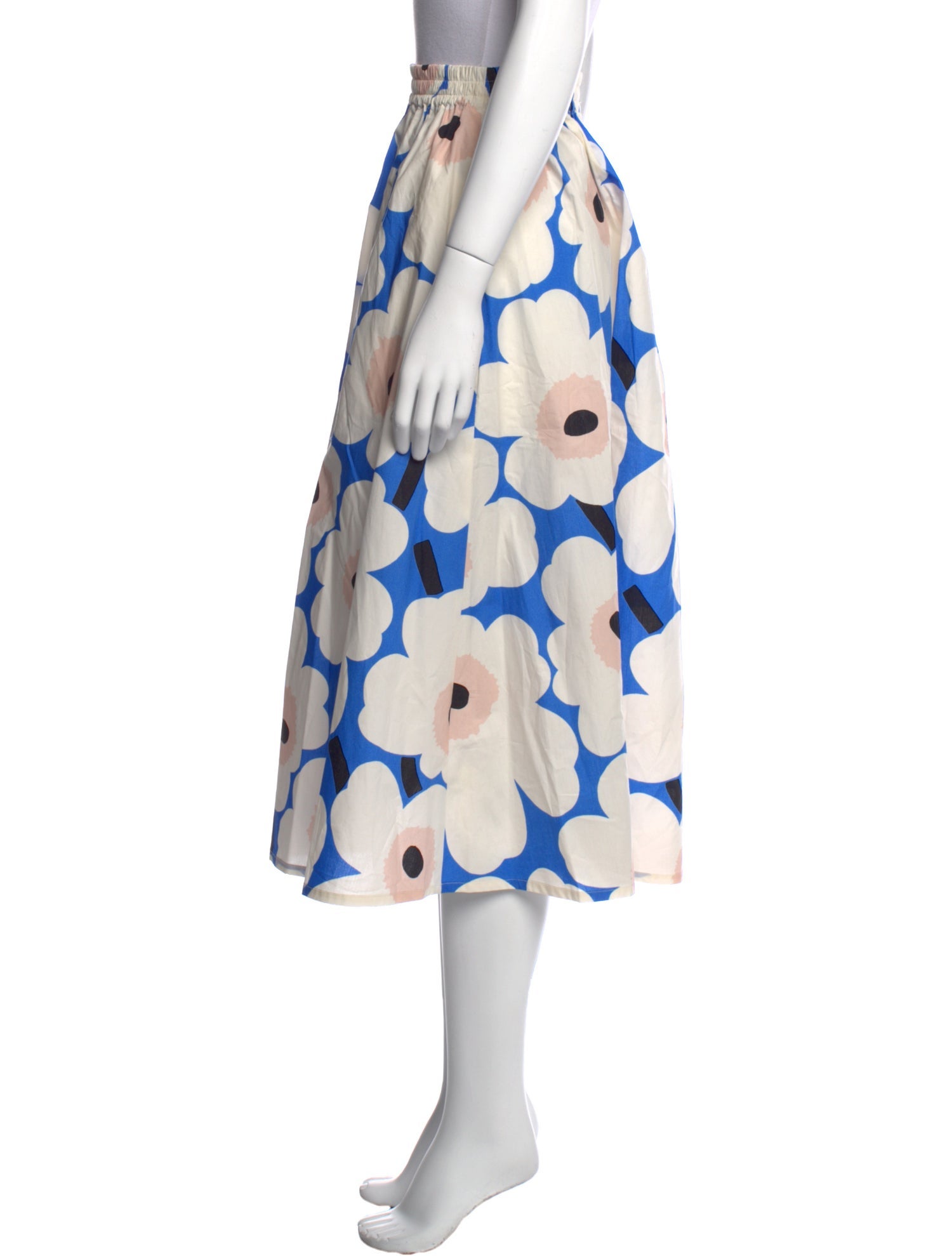Marimekko Floral Print Midi Length Skirt
