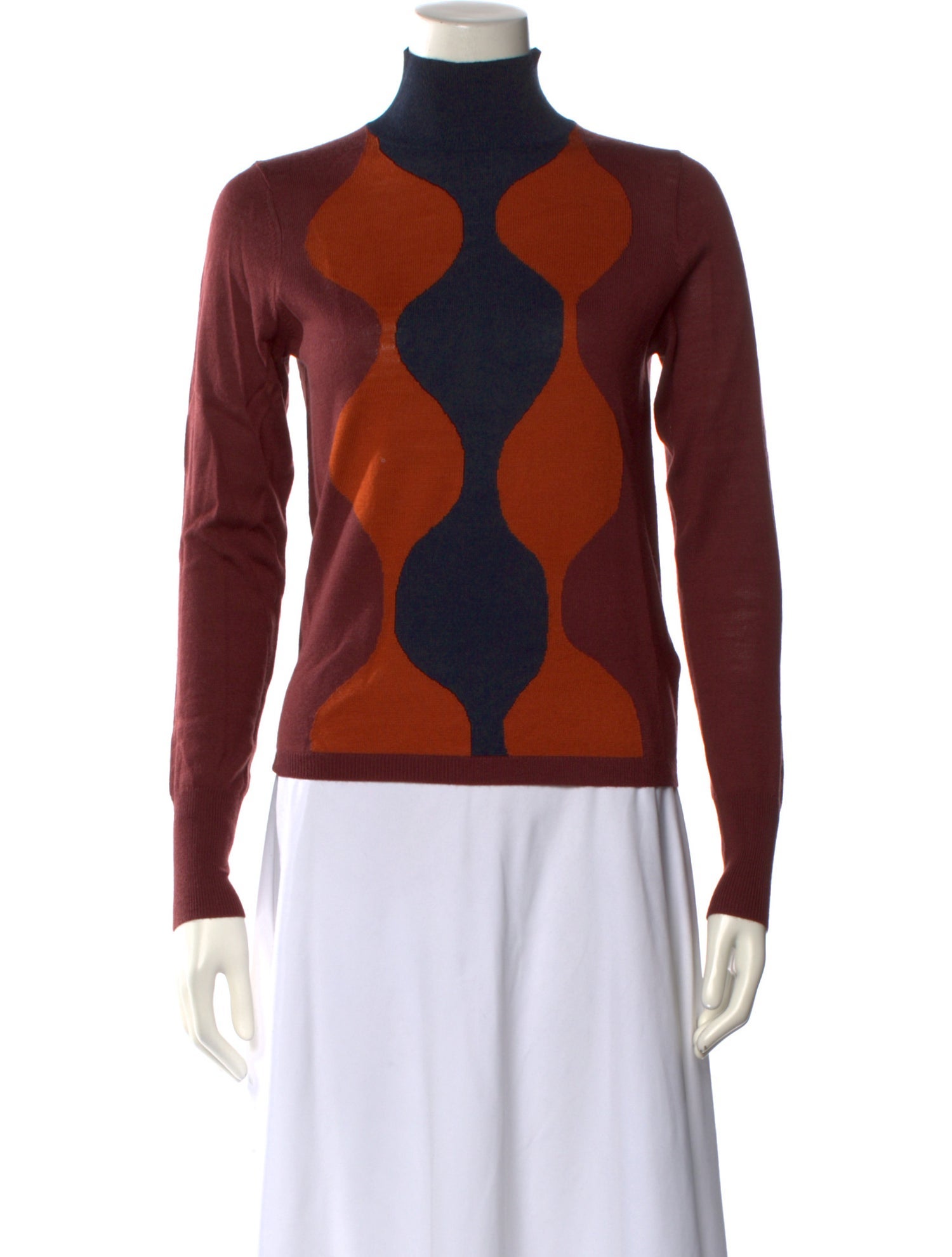 Marimekko Printed Mock Neck Sweater