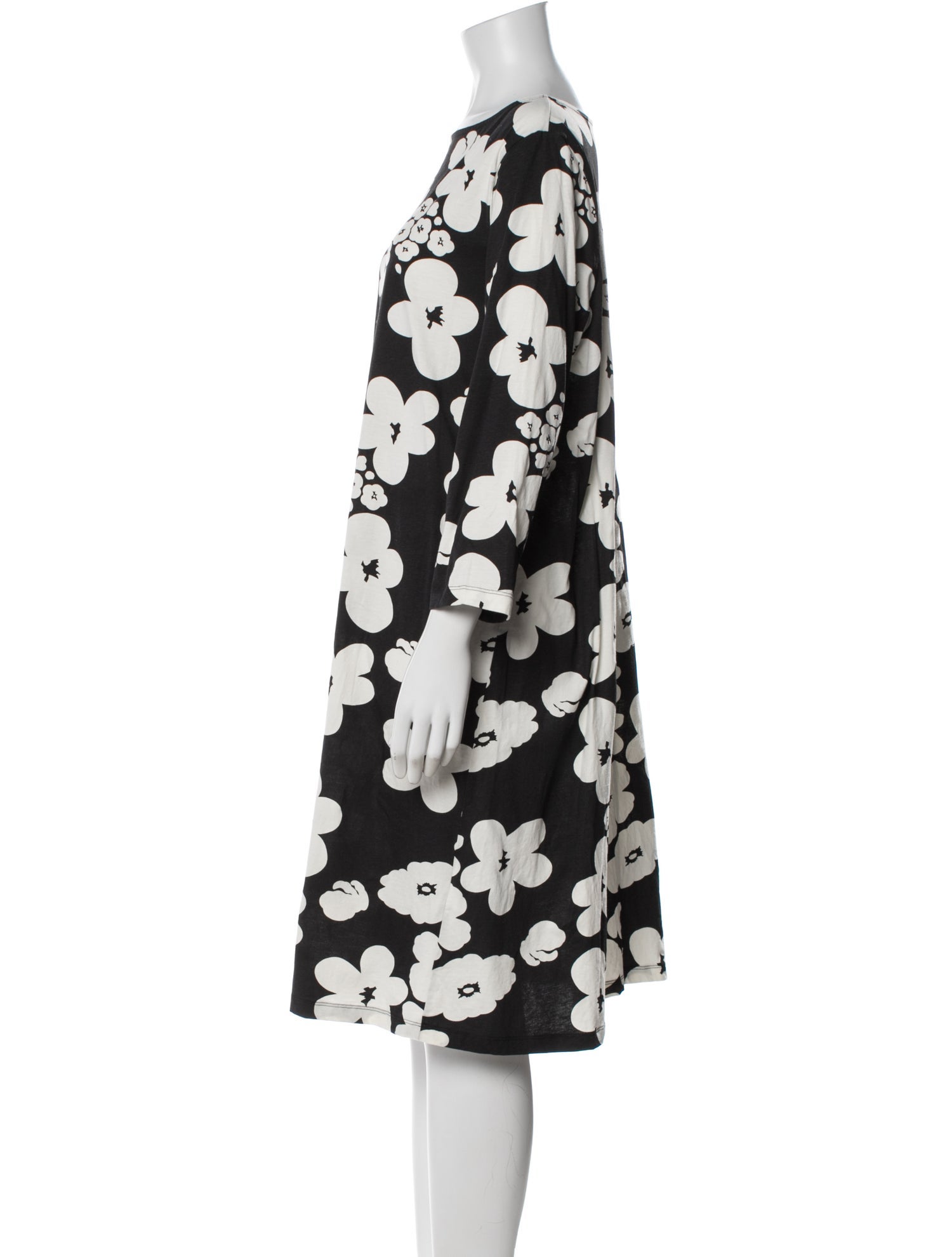 Marimekko Floral Print Knee-Length Dress