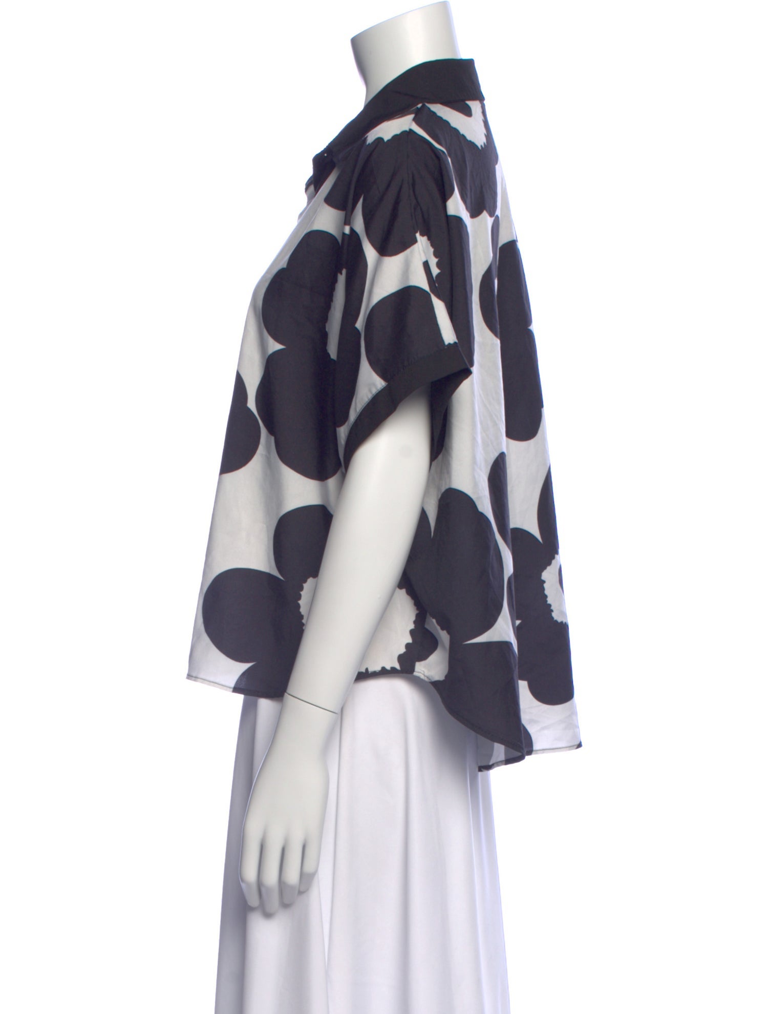 Marimekko Floral Print Short Sleeve Top