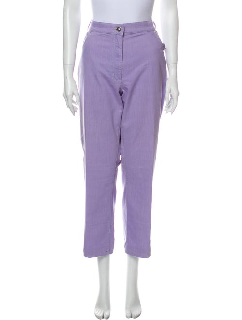 Marina Rinaldi High-Rise Wide Leg Jeans Purple