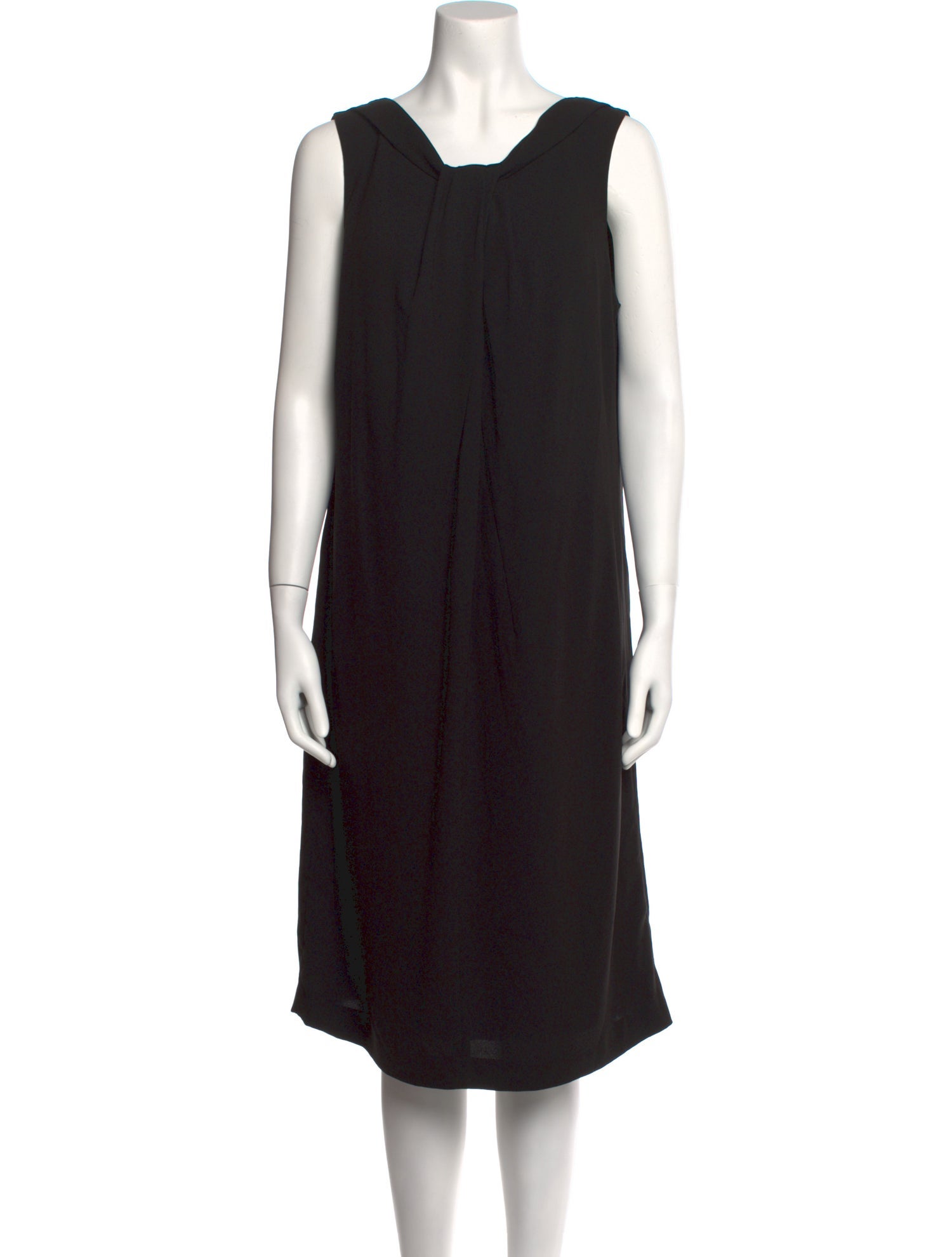 Marina Rinaldi Cowl Neck Knee-Length Dress
