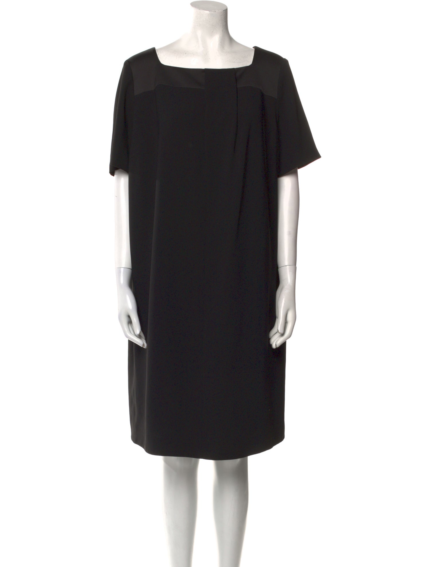 Marina Rinaldi Square Neckline Knee-Length Dress