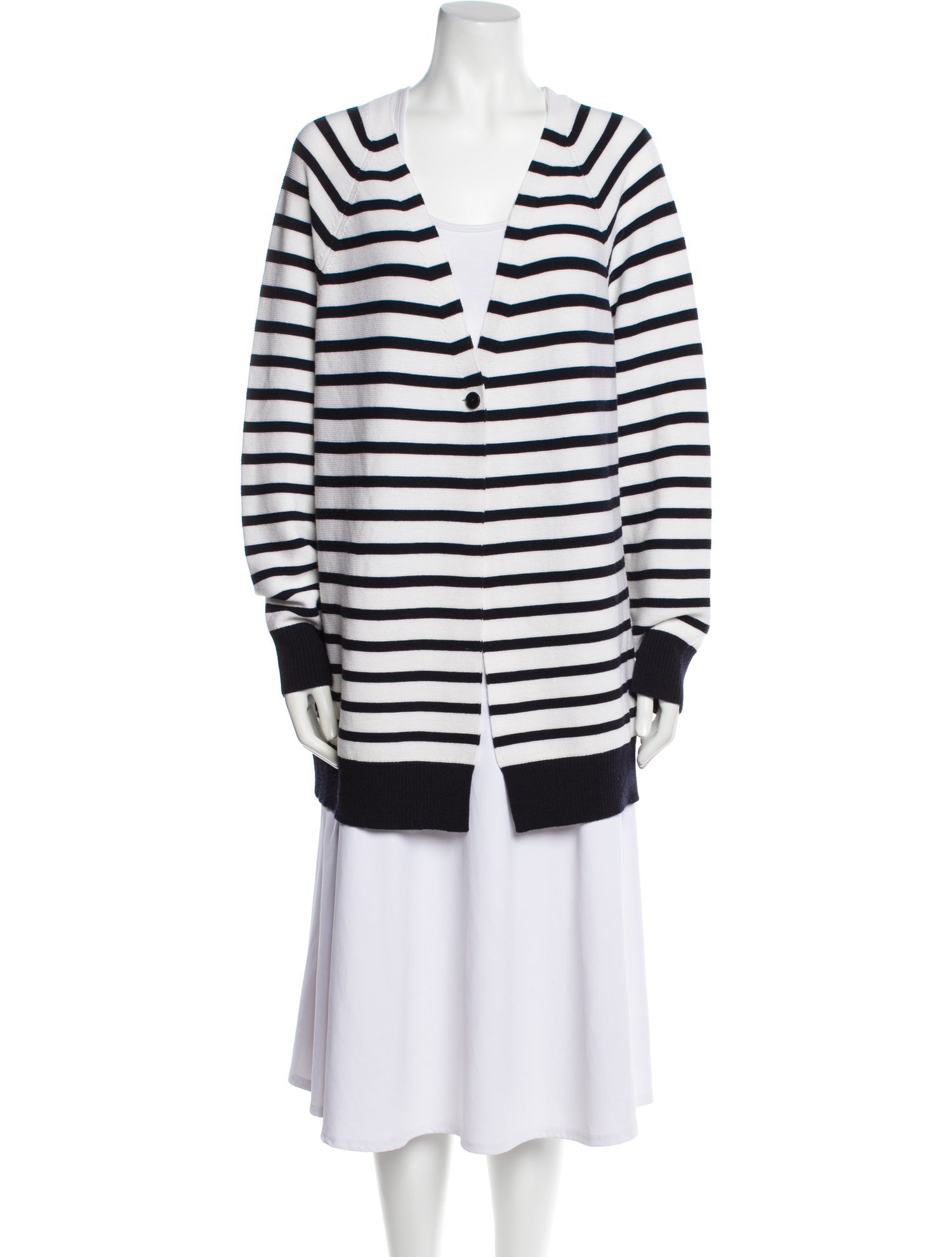 Marina Rinaldi Virgin Wool Striped Sweater