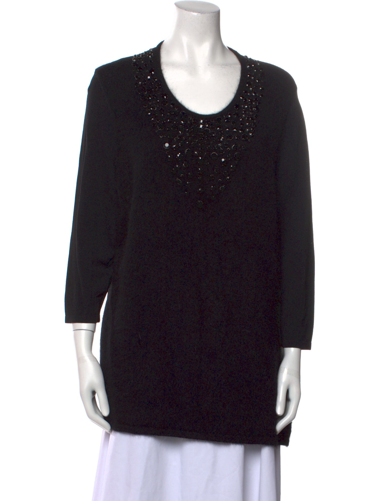 Marina Rinaldi Angora Scoop Neck Sweater