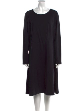 Marina Rinaldi Bateau Neckline Midi Length Dress