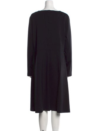 Marina Rinaldi Bateau Neckline Midi Length Dress