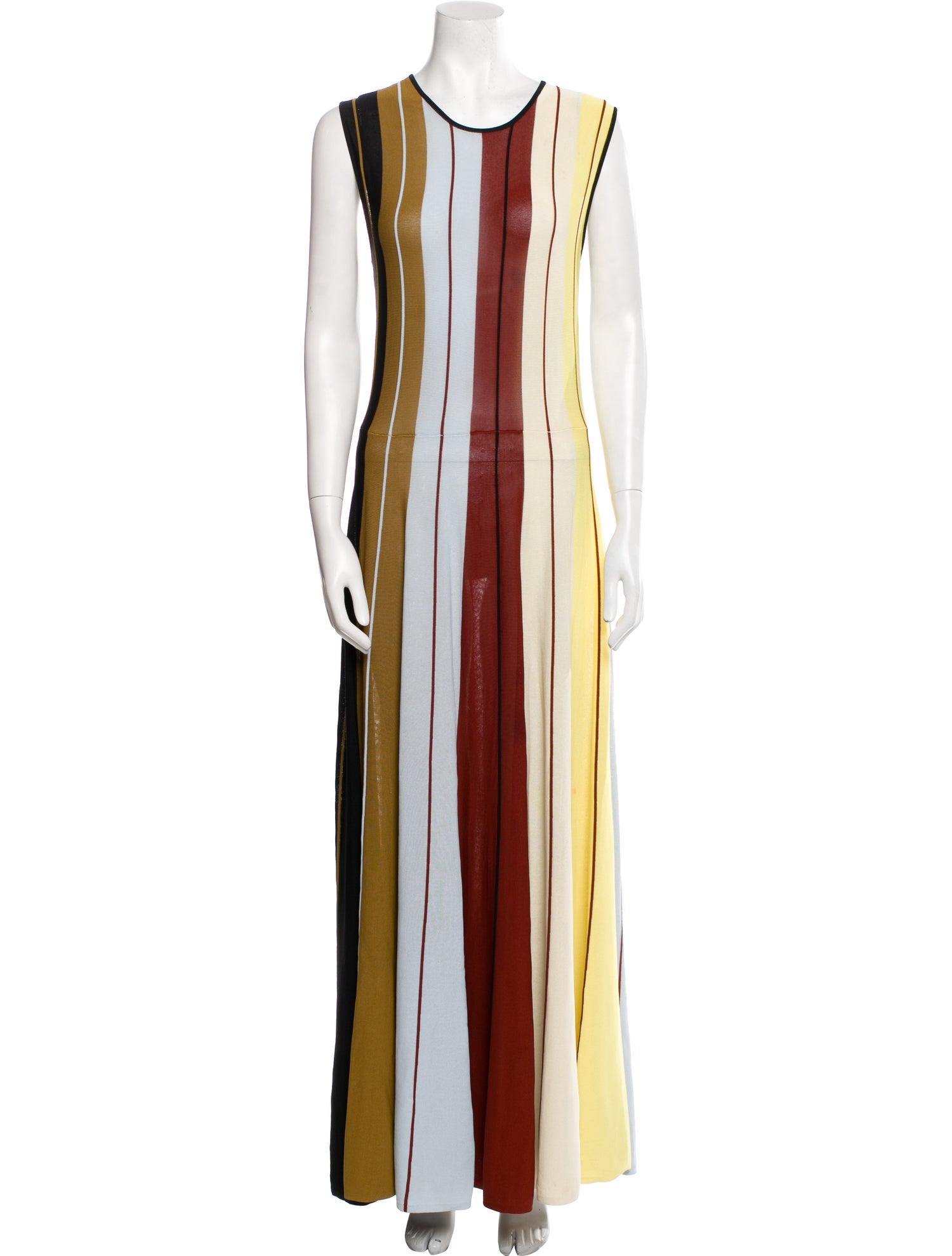 Marina Rinaldi Striped Long Dress