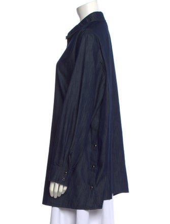 Marina Rinaldi Long Sleeve Button-Up Top